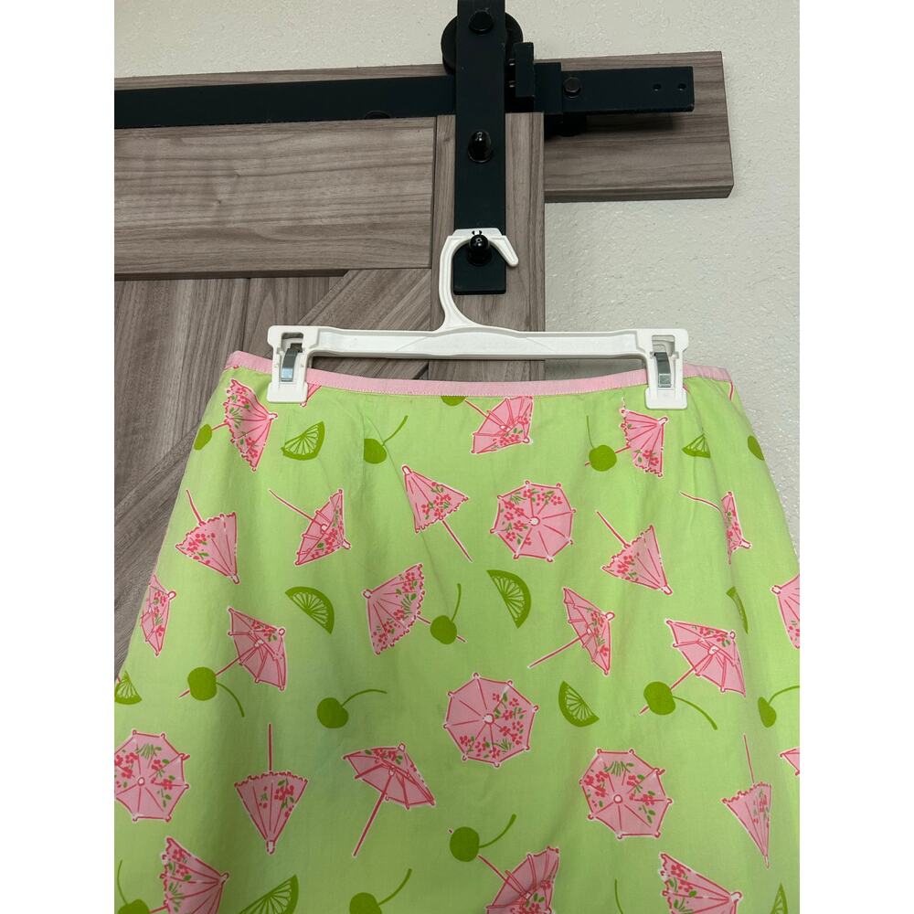 Lilly Pulitzer White label vintage Singapore Sling umbrella skirt 10 - Picture 3 of 7